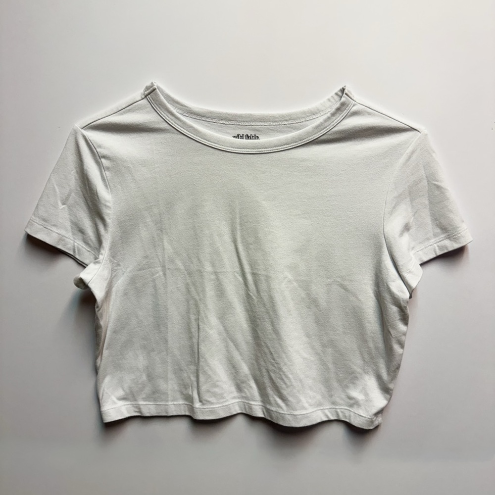 Wild Fable White Crop Top